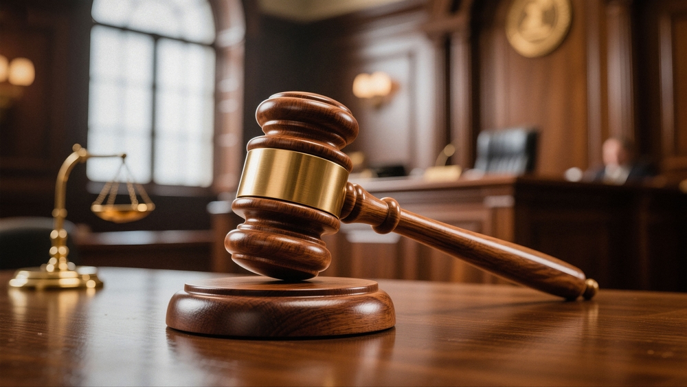 Courtroom gavel symbolizing criminal cases handled by Greenville criminal defense lawyers.